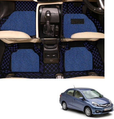 Autoclow Leatherite 7D Mat For  Honda Amaze(Blue, Blue)