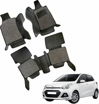 Mecarnic Leatherite 7D Mat For  Hyundai Grand i10(Black)