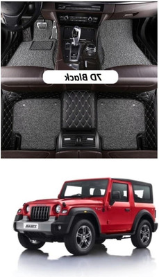 TOFIT ENTERPRISE Leatherite 7D Mat For  Mahindra Thar(Black)