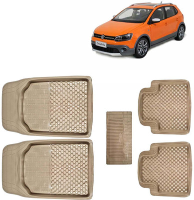 Kingsway PVC Tray Mat For  Volkswagen Polo Cross(Beige)