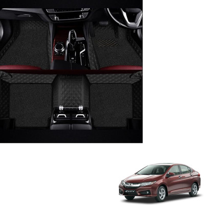 Autoclow Leatherite 7D Mat For  Honda City(Black, Black)