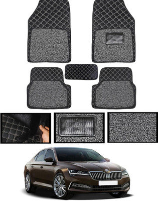 MATIES Leatherite 7D Mat For  Skoda Superb(Black)