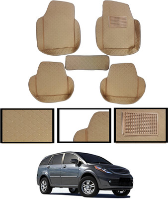 AYW Leatherite 7D Mat For  Tata Aria(Beige)