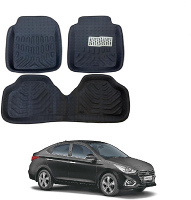 ROSHNEER ENTERPRISES PVC 3D Mat For  Hyundai Verna(Black)