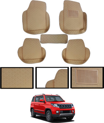 ABJD Leatherite 7D Mat For  Mahindra TUV 300(Beige)