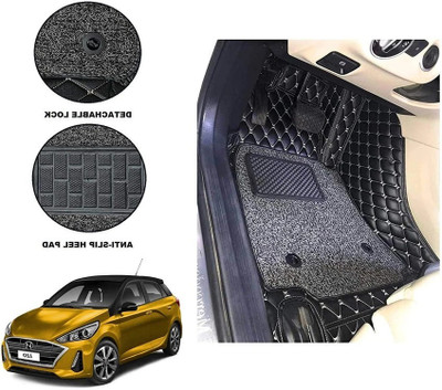 FF TRADERS Leather 7D Mat For  Hyundai i20(Black)