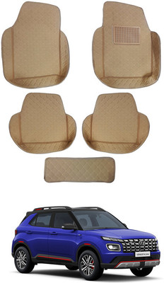 RKPSP Leatherite 7D Mat For  Hyundai Universal For Car(Beige)
