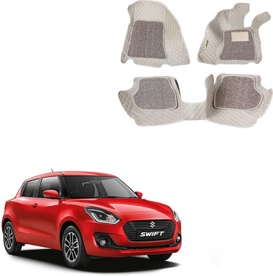 kuntaill Leather 7D Mat For  Maruti Suzuki Swift(Beige)