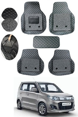 SLSHILPA Leather 7D Mat For  Maruti Suzuki WagonR(Black)