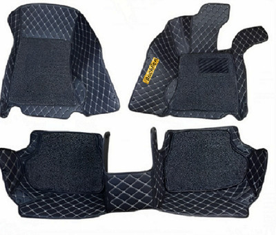 Auckkien Leather 7D Mat For  Maruti Wagon R 1.0(Black)