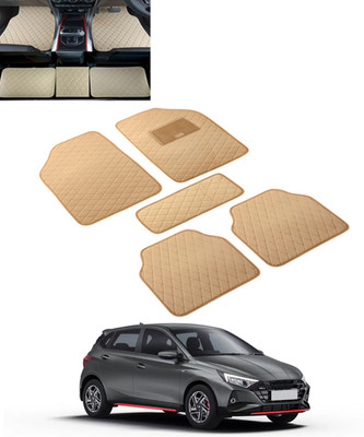 MSNP Leatherite Standard Mat For  Universal For Car(Beige)