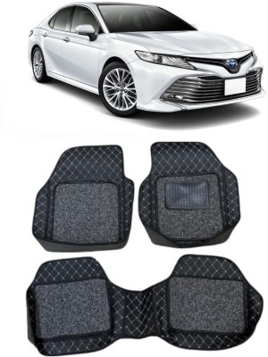 ARNEJA Leatherite 7D Mat For  Toyota Camry(Silver, Black)