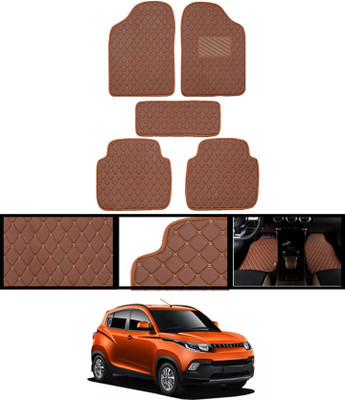 ABJD Leatherite Standard Mat For  Mahindra KUV100(Orange)
