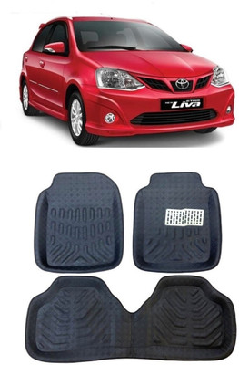 ARNEJA Polyutherine 3D Mat For  Toyota Etios Liva(Black)