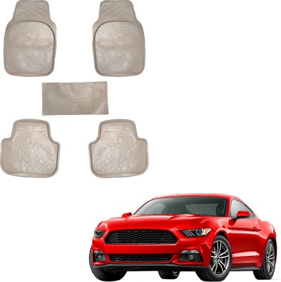 SS FOR YOUR SMART NEEDS Vinyl Standard Mat For  Ford Mustang(Beige)