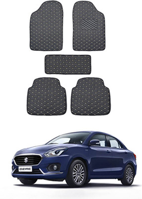MATIES Leatherite Standard Mat For  Maruti Suzuki Universal For Car(Black)