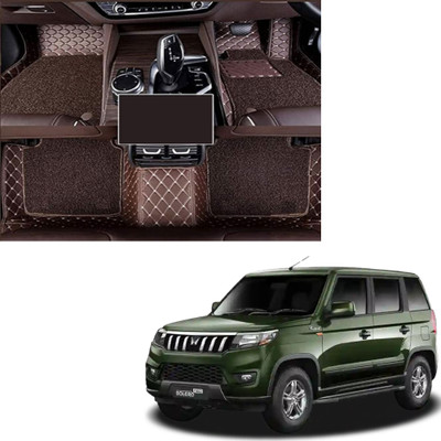 Autoclow Leatherite 7D Mat For  Mahindra Scorpio N (7 Seater)(Brown, Brown)