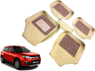 AUTO PEARL Leatherite 7D Mat For  Maruti New Brezza(Beige)