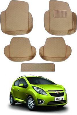 AYW Leatherite 7D Mat For  Chevrolet Beat(Beige)