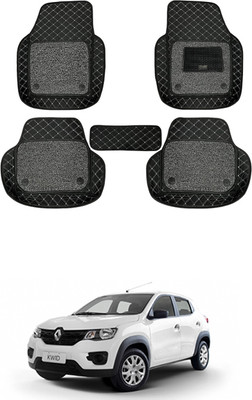 MATIES Leatherite 7D Mat For  Renault Kwid(Black)