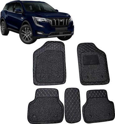 INSURE AUTOMOTIVE Leather 7D Mat For  Mahindra XUV 700 (5 Seater)(Black, Beige)