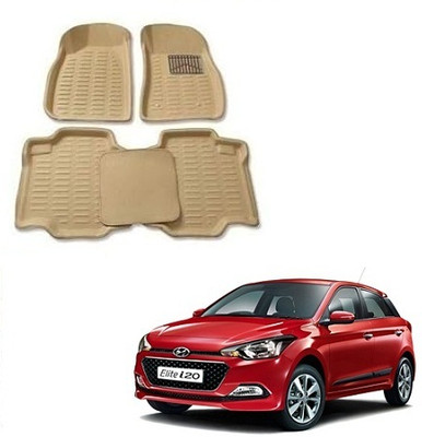SLSHILPA Plastic 3D Mat For  Hyundai i20(Beige)