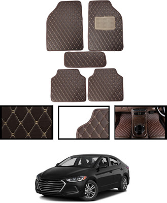 MATIES Leatherite Standard Mat For  Hyundai Elantra(Brown)