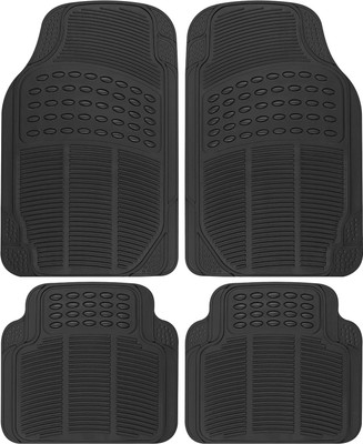 Edylinn Rubber Standard Mat For  Universal For Car(Black)