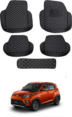 MATIES Leatherite 7D Mat For  Mahindra KUV 100(Black)