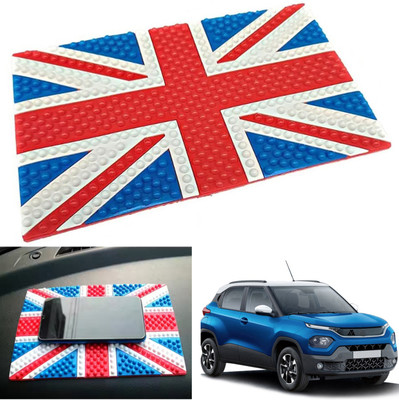 PEEPS STORE Rubber Tray Mat For  Tata Punch(Red, Blue)