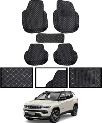 MATIES Leatherite 7D Mat For  Jeep Compass(Black)