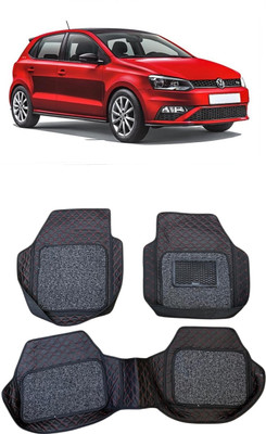 ARNEJA Leatherite 7D Mat For  Volkswagen Polo GT(Red, Black)