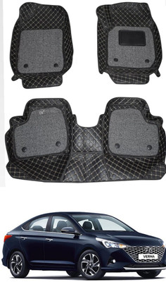 onefit enterprises Leatherite 7D Mat For  Hyundai Verna(Black)