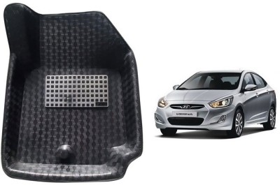 ROSHNEER ENTERPRISES PVC Tray Mat For  Hyundai Verna(Black)