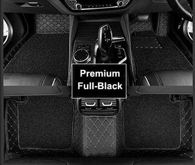 Footsace Leather 7D Mat For  Mahindra Mahindra(Black)
