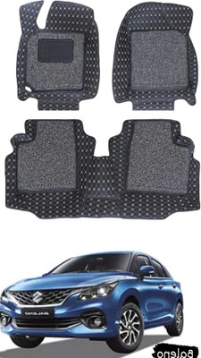 VIAZ VENTURES Leatherite 7D Mat For  Maruti Suzuki Baleno(Black, Silver)
