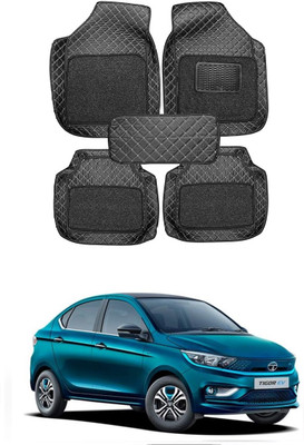 arneja trading company Leatherite 7D Mat For  Tata Tigor EV(Silver, Black)
