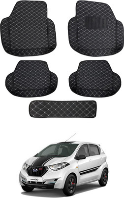 MATIES Leatherite 7D Mat For  Datsun Redi GO(Black)