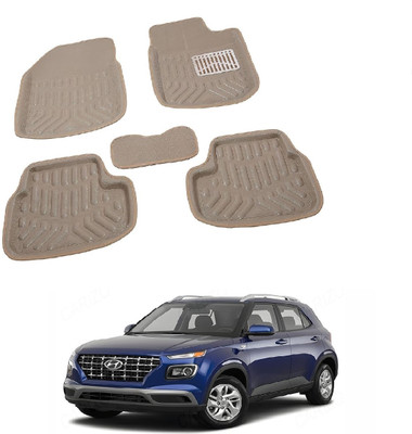 ROSHNEER ENTERPRISES PVC 3D Mat For  Hyundai Venue(Beige)