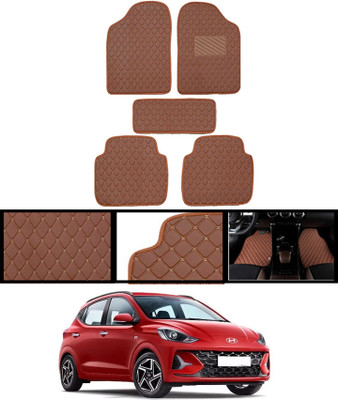 MATIES Leatherite Standard Mat For  Hyundai Grand i10 Nios(Brown)