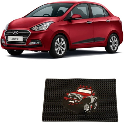 Arnejaa Rubber Standard Mat For  Hyundai Xcent(Black)