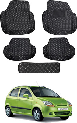 MATIES Leatherite 7D Mat For  Chevrolet Spark(Black)