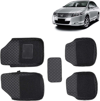 Kingsway Leatherite 7D Mat For  Honda City(Black)
