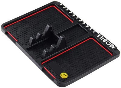 GS Grow n Shine Rubber Standard Mat For  Universal For Car(Black)