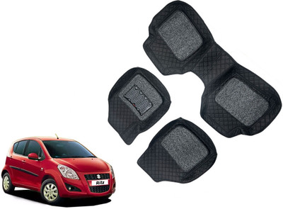 AUTO PEARL Leatherite 7D Mat For  Maruti Ritz(Black)