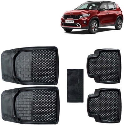 Kingsway PVC Tray Mat For  Kia Sonet(Black)