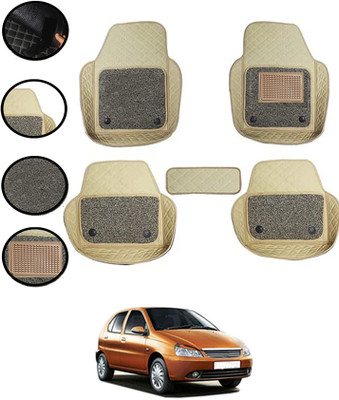 MATIES Leatherite 7D Mat For  Tata Indica(Beige)