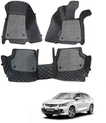 arneja trading company Leatherite 7D Mat For  Toyota Glanza(Black)