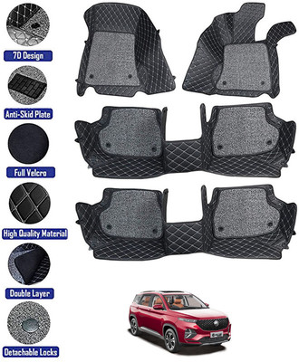 RKPSP Leatherite 7D Mat For  MG Hector Plus(Black)