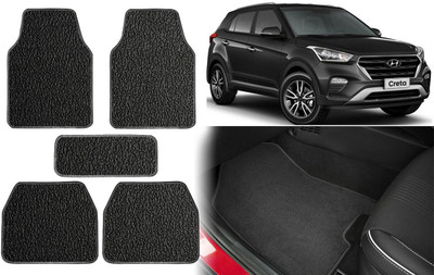 Carigiri PVC, Rubber Standard Mat For  Hyundai Creta(Black)